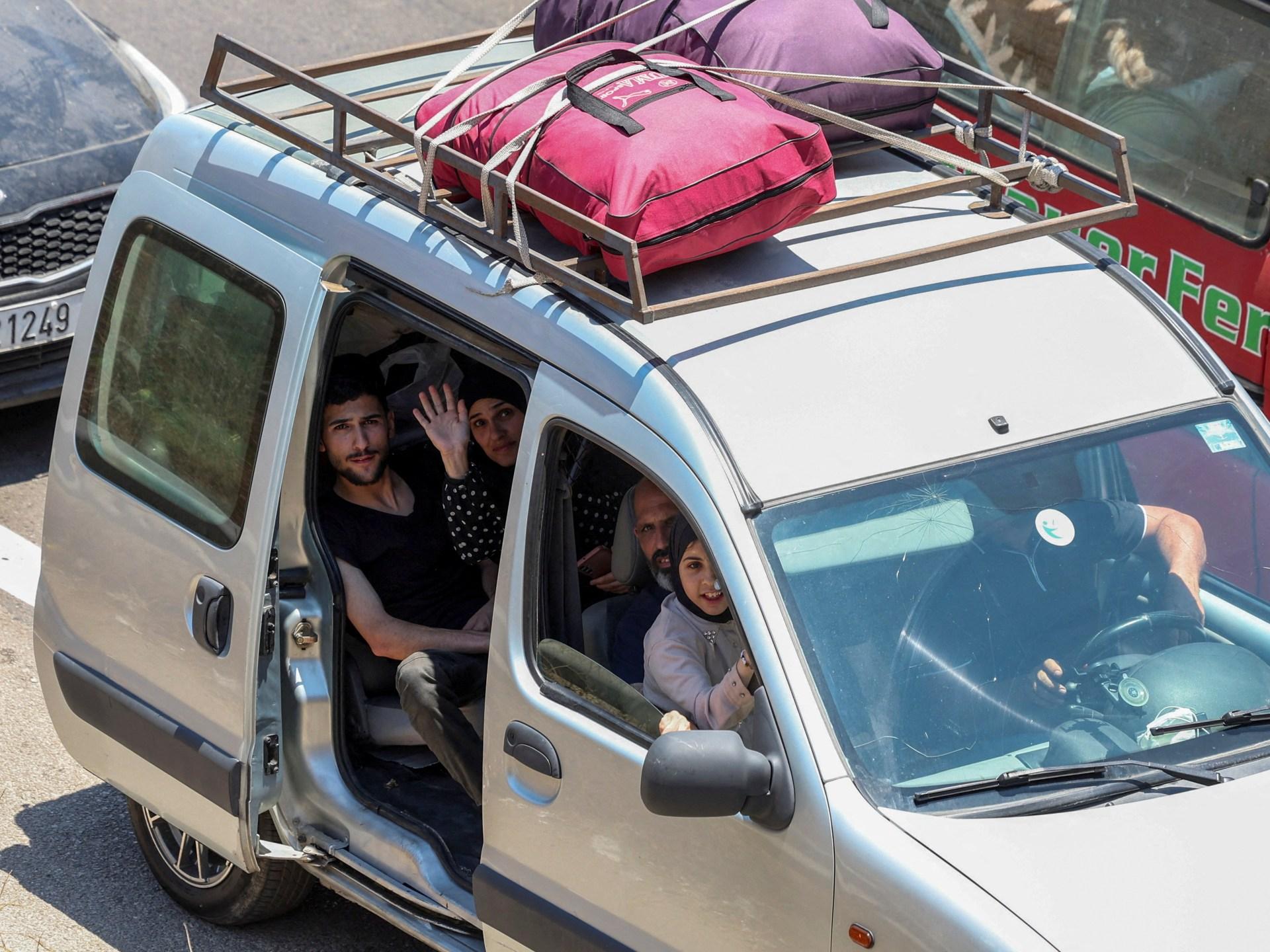 تأثير تدمير إسرائيل لجنوب لبنان على النازحين