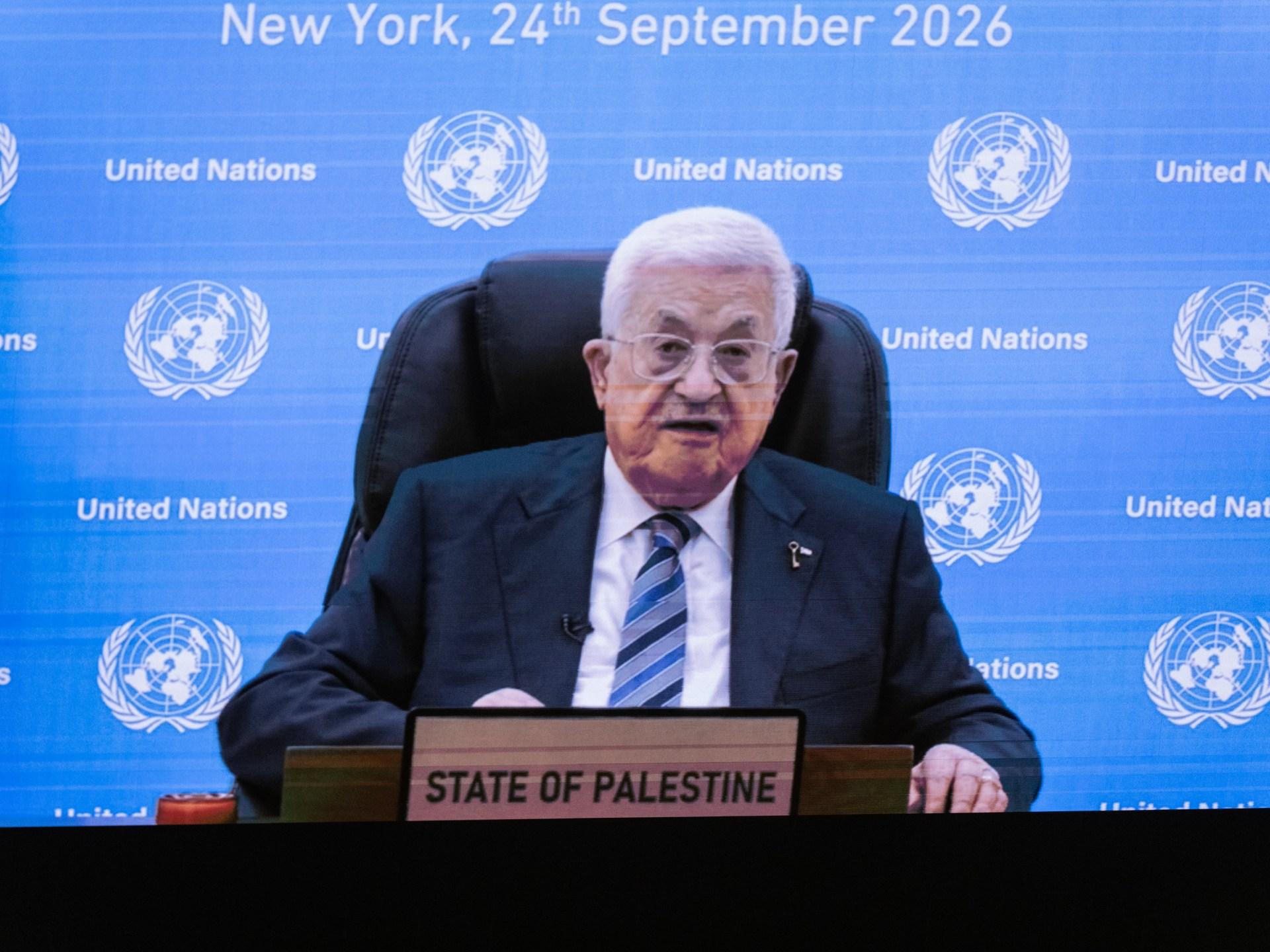أبومازن يحذّر الأمم المتحدة من تهديد السياسات الإسرائيلية لوجود الفلسطينيين