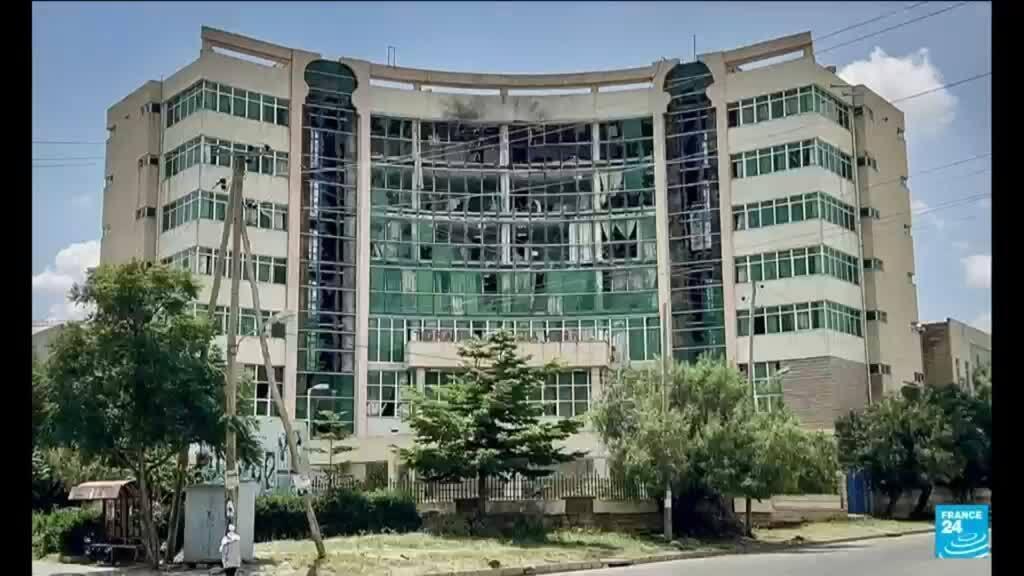 تضررت محطة تلفزيون تيغراي بهجوم درون أثناء تقدم المتمردين في شمال إثيوبيا