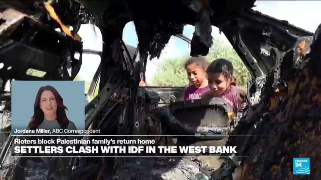 هجوم مستوطنين إسرائيليين على قرية في الضفة الغربية المحتلة
