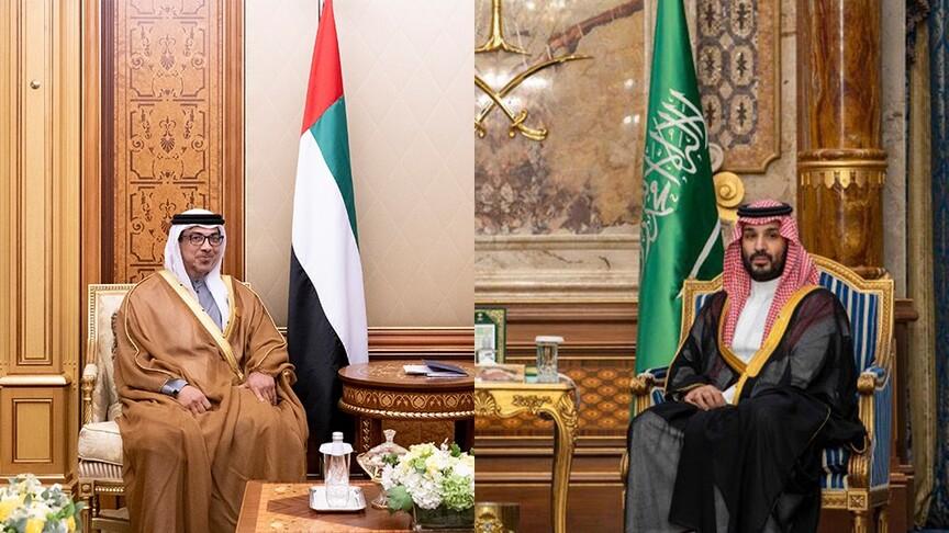ولي العهد السعودي ونائب رئيس الإمارات يبحثان القضايا الإقليمية في الرياض