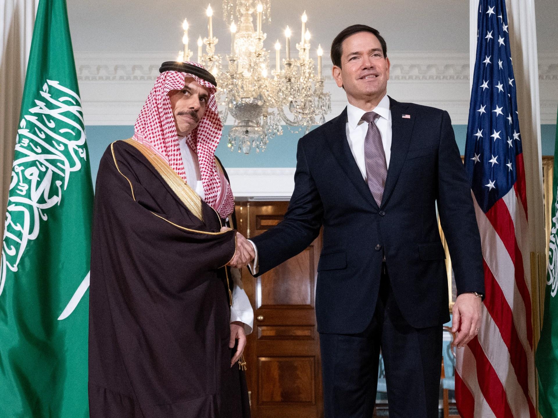 Rubio ووزير خارجية السعودية يعقدان محادثات حول اليمن ومضيق هرمز