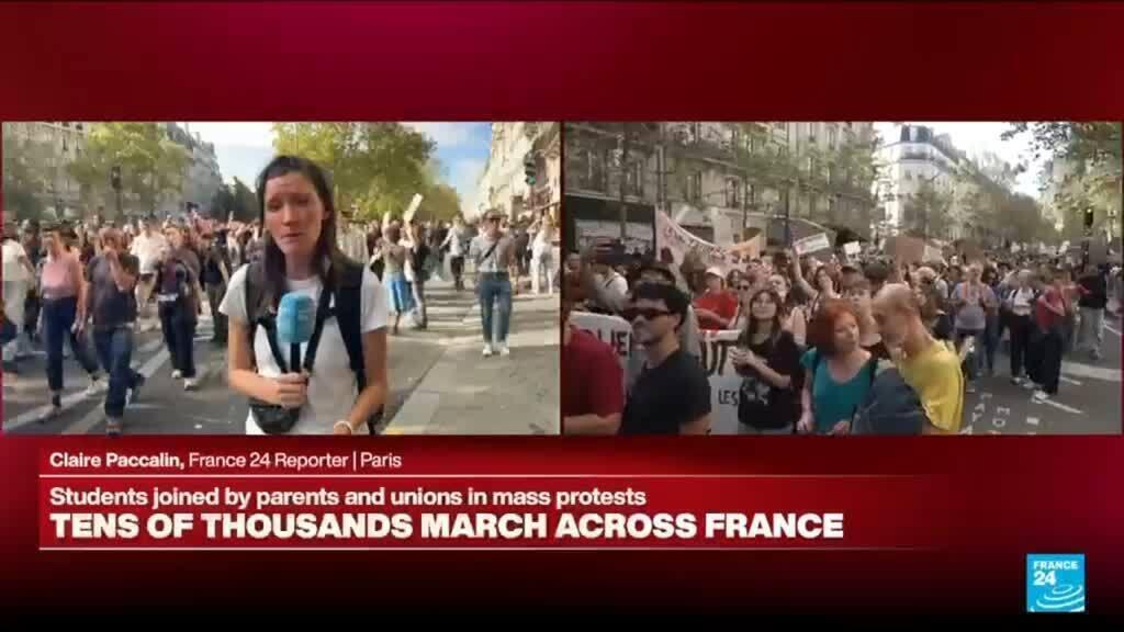 طلاب فرنسا يحتشدون في أكبر يوم من الاحتجاجات ضد المدارس المتهالكة