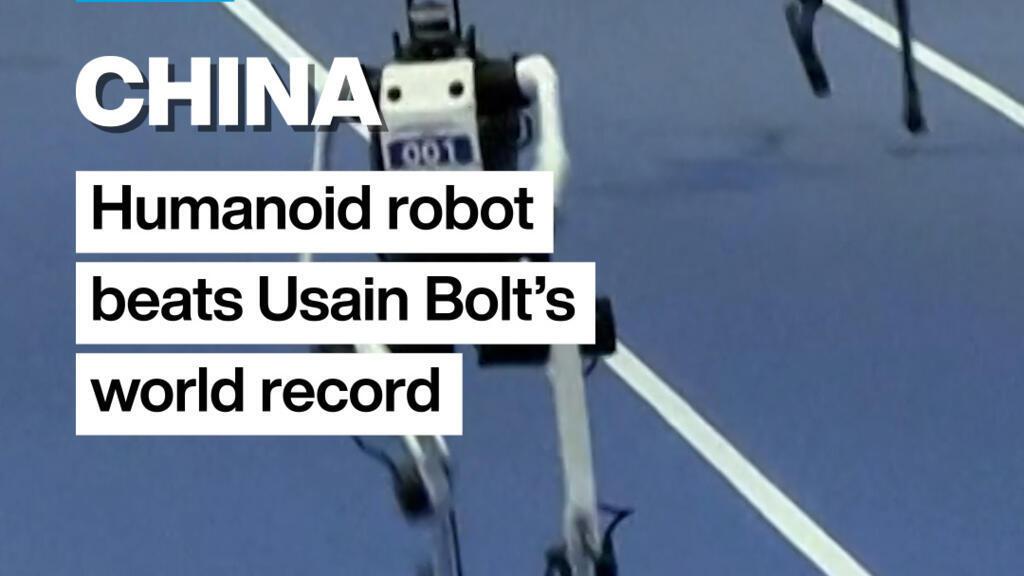 روبوت بشري يكسر رécord العالمي لـ_usbain bolt في 100 متر